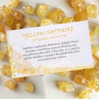 Natural Yellow Sapphire Necklace With 2.5mm Gemstone Accented In 14k Real Gold Jewelry