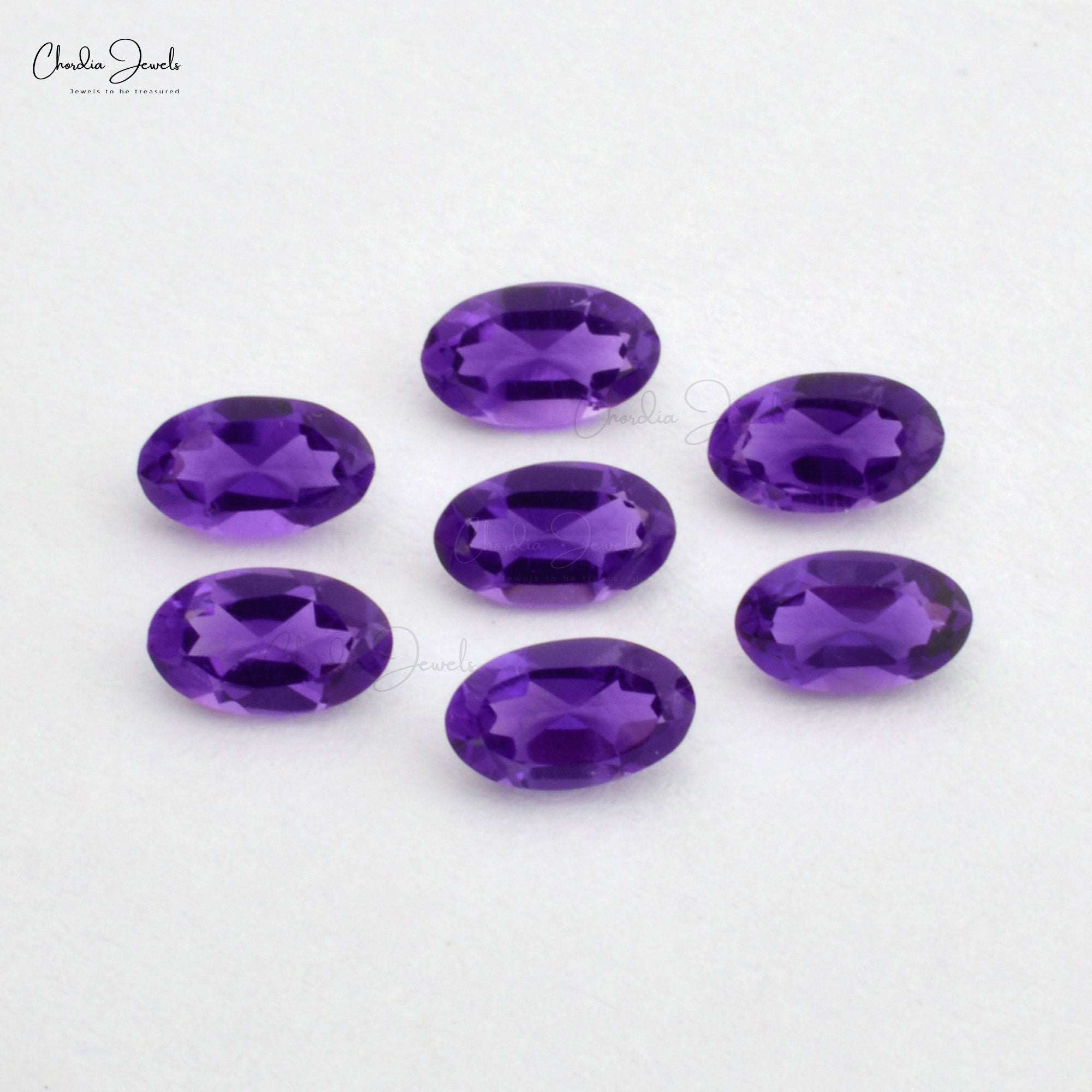 100% Natural 4×3 MM African Amethyst Oval Cut Loose Gemstone, 1 Piece