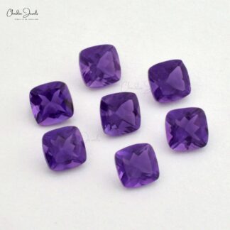 100% Natural Top Grade Amethyst 3MM Cushion Cut for Sale, 1 Piece