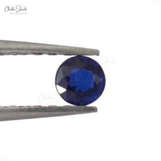 1/2 Carats Single Piece Fine Quality Gemstone Blue Sapphire Round 5 mm, 1 Piece