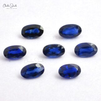100% Natural Blue Sapphire 5x3mm Oval Cut Precious Gemstone For Jewelry Setting, 1 piece