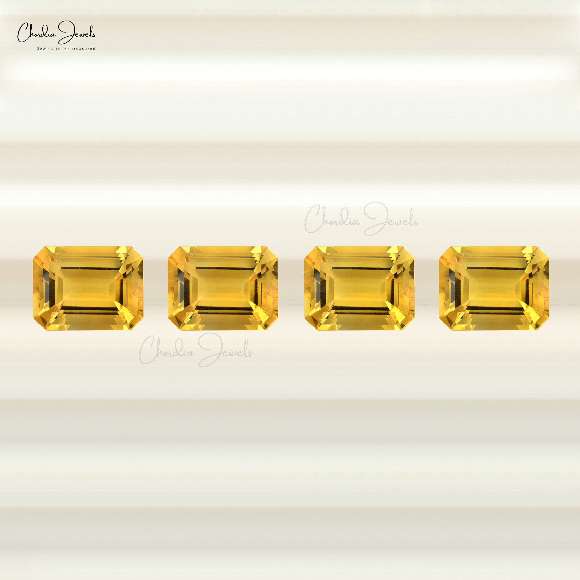 100% Natural Citrine AAA Quality Emerald Cut 12X10MM Loose Gemstone for Pendant, 1 Piece