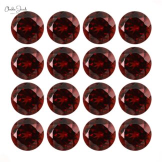 1 Carat 100% Genuine Top Grade 6 mm-6.50 mm Faceted Round Garnet, 1 Piece