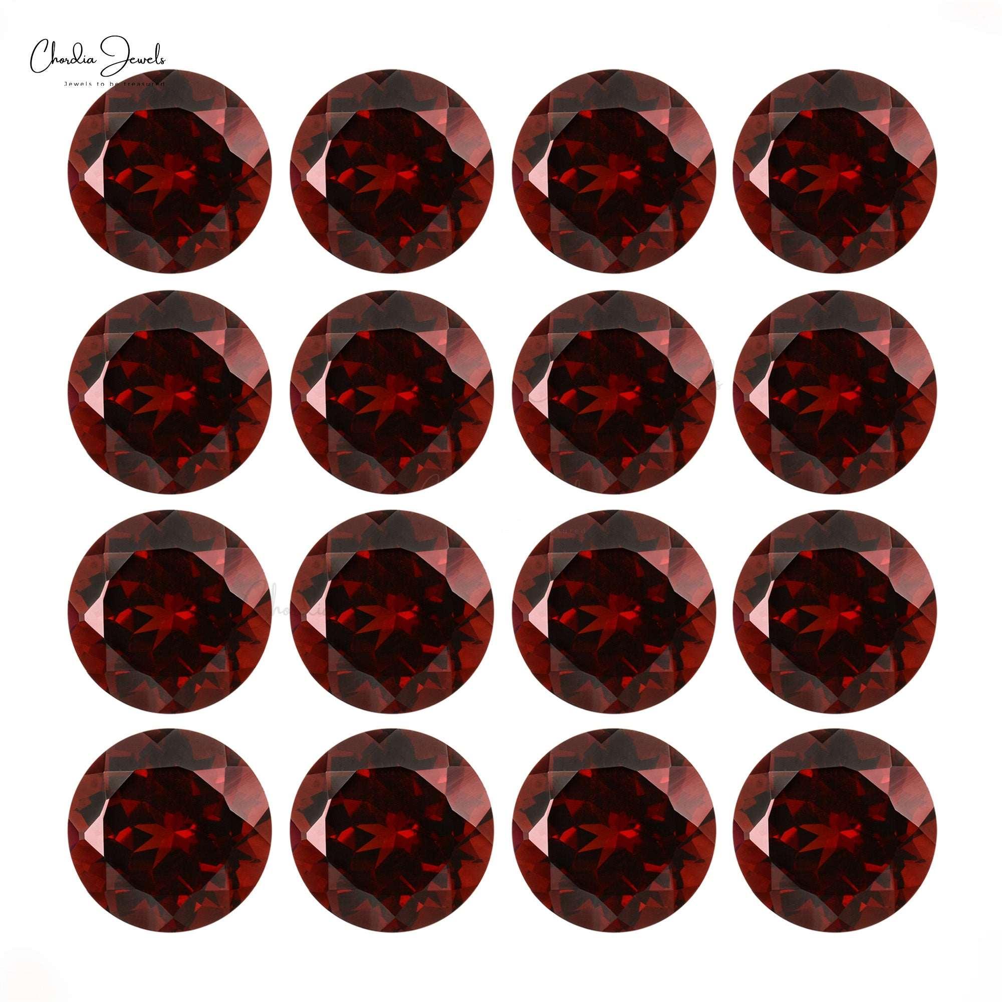 1 Carat 100% Genuine Top Grade 6 mm-6.50 mm Faceted Round Garnet, 1 Piece
