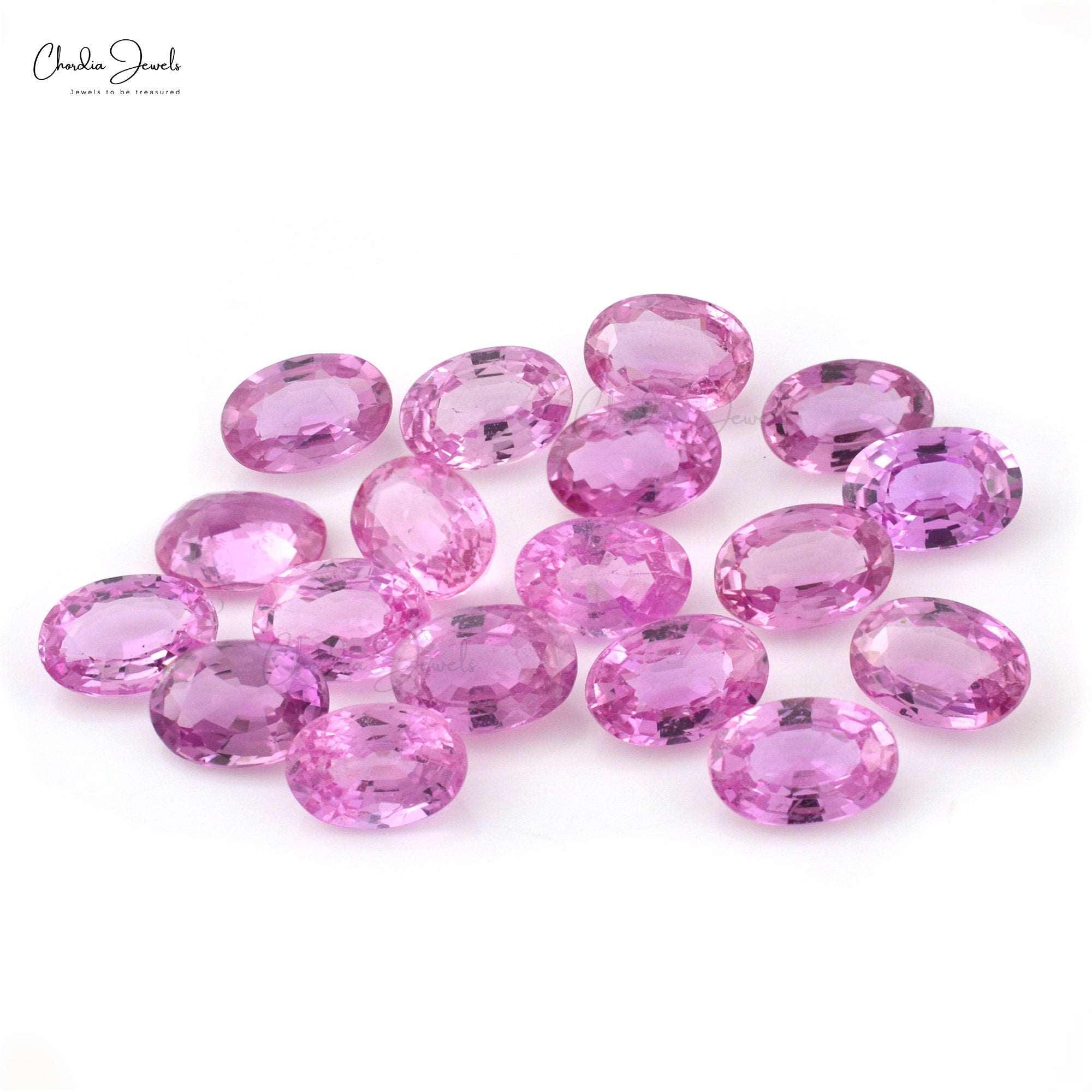 1 Carat Hot Pink Sapphire Top Quality Loose Gemstone 7x5mm, 1 Piece