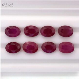 1 Carat Red Ruby Oval Cut For Men's Ring 1 Piece