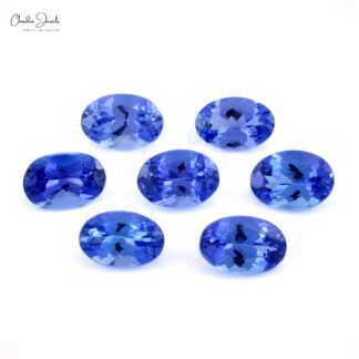 100% Natural AAA Grade Tanzanite 5X4MM Oval Cut Gemstone for Jewelry, 1 Piece