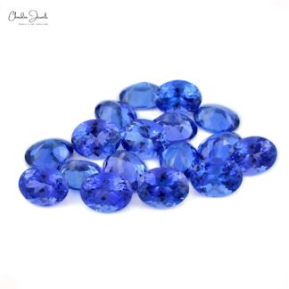 0.80 Carat AAA Grade Tanzanite Oval Cut Semi Precious Gemstone for Pendants, 1 Piece