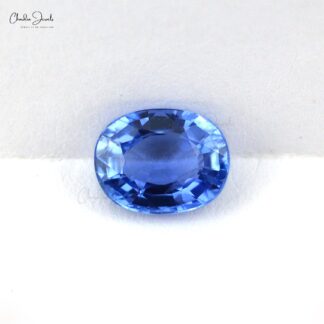 1.35 carat Super Fine Quality Blue Sapphire Oval Cut Gemstone for Making Necklaces, 1 Piece