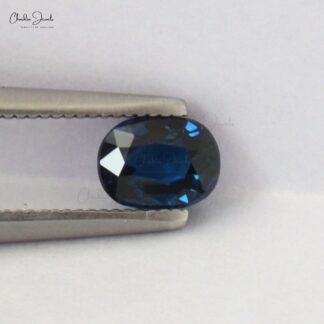 Blue sapphire gemstone oval cut