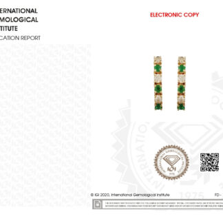 Round Cut Huggie Hoops With 2mm Emerald Diamond Latch Back Earrings In 14k Yellow Gold