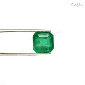 10.70×10.50×8 mm Precious Emerald Square Octagon Cut Gemstone, 6.57 Ct