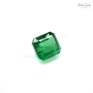 12.80×11.50×8.50 mm Natural Square Octagon Cut Emerald Gemstone at Discount Price, 1 Piece