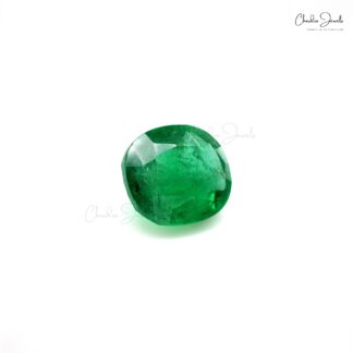 Emerald Cushion Cut 7 Carat Precious Natural Loose Gemstone, 1 Piece