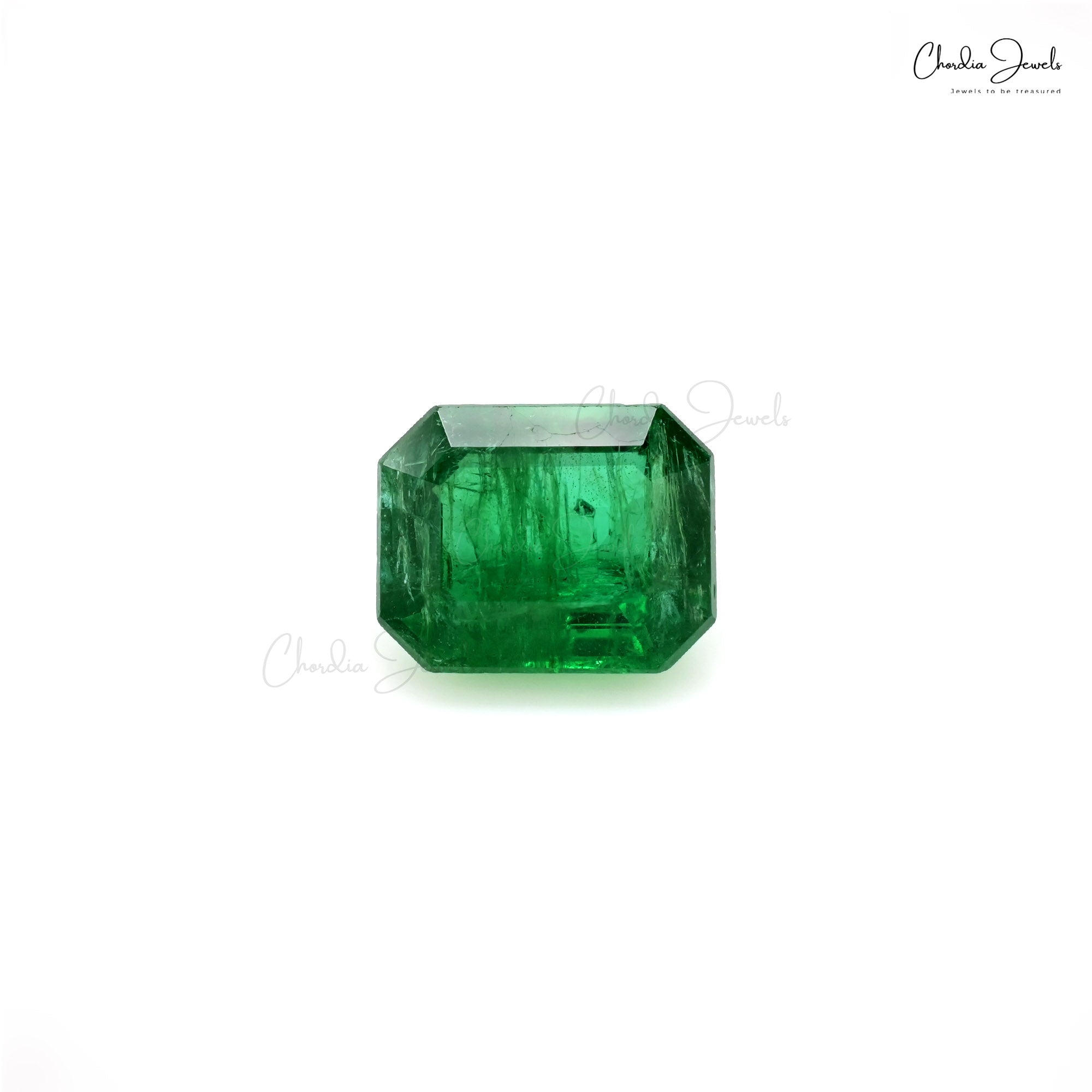 AAA Grade 2.53 Carat Emerald Octagon Cut Top Quality Loose Gemstone for Jewelry, 1 Piece