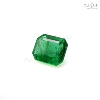 AAA Grade 2.53 Carat Emerald Octagon Cut Top Quality Loose Gemstone for Jewelry, 1 Piece