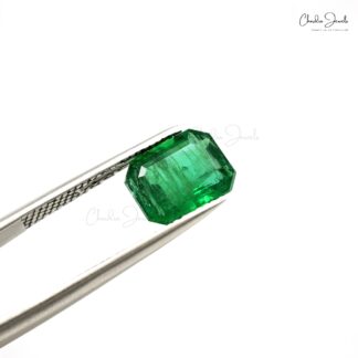 AAA Grade 2.53 Carat Emerald Octagon Cut Top Quality Loose Gemstone for Jewelry, 1 Piece