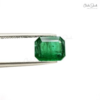 AAA Grade 2.53 Carat Emerald Octagon Cut Top Quality Loose Gemstone for Jewelry, 1 Piece