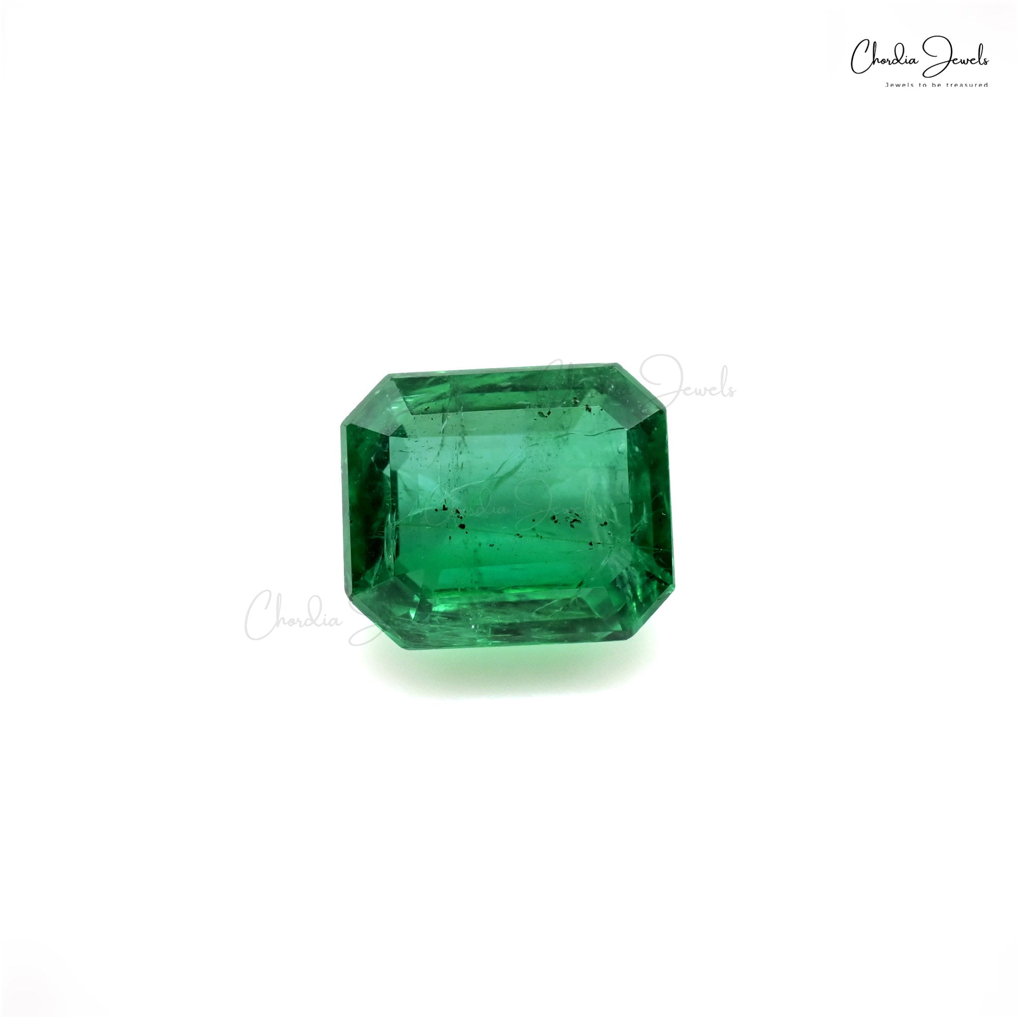 3.27 Carats 100% Natural Emerald Octagon Cut High-Quality Loose Gemstone 9.79×8.28×5.03 mm, 1 Piece