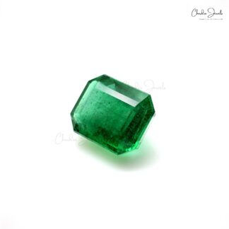 4.66 Carat Natural AAA Quality Emerald Octagon Excellent Cut Loose Gemstone for Jewelry, 1 Piece