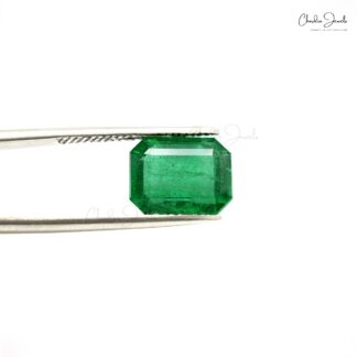 4.66 Carat Natural AAA Quality Emerald Octagon Excellent Cut Loose Gemstone for Jewelry, 1 Piece
