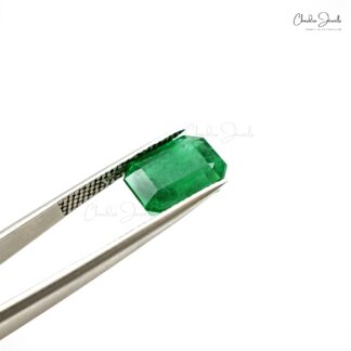 4.66 Carat Natural AAA Quality Emerald Octagon Excellent Cut Loose Gemstone for Jewelry, 1 Piece