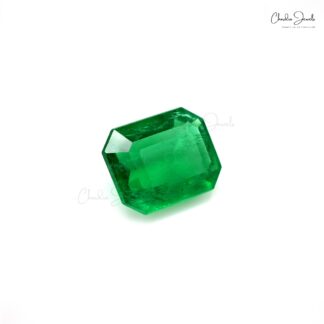 Genuine AAA Quality Emerald Octagon Cut 5.09 Carats Precious Gemstone, 1 Piece