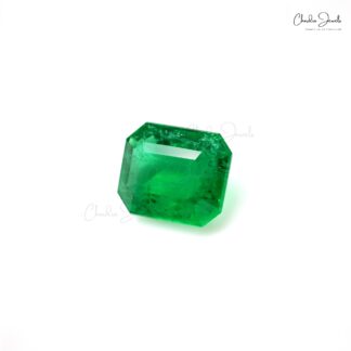 Genuine AAA Quality Emerald Octagon Cut 5.09 Carats Precious Gemstone, 1 Piece