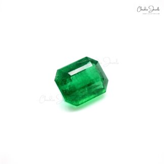 High Quality 100% Natural Emerald Octagon Cut 6.08 Carat Loose Gemstone, 1 Piece