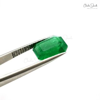 High Quality 100% Natural Emerald Octagon Cut 6.08 Carat Loose Gemstone, 1 Piece