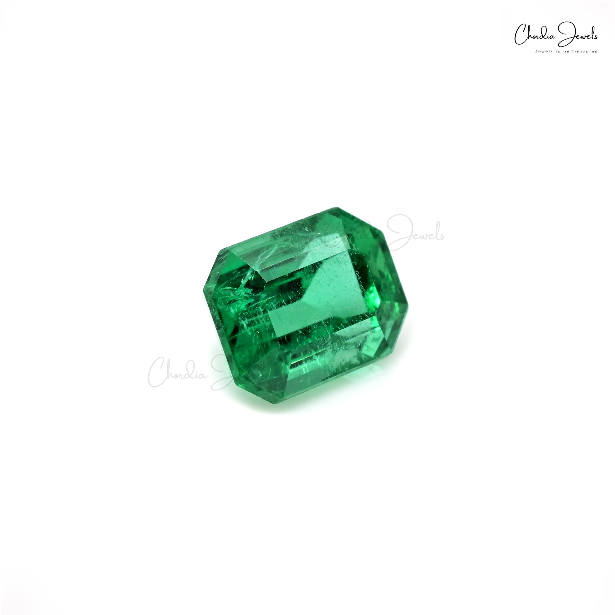 Octagon Cut 2.27 Ct Emerald Precious Loose Gemstone for Sale, 1 Piece