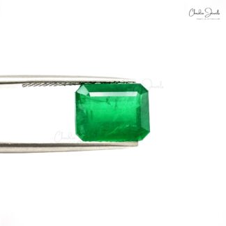 Top Quality Natural Emerald 5.97 Carat Octagon Excellent Cut Loose Gemstone, 1 Piece