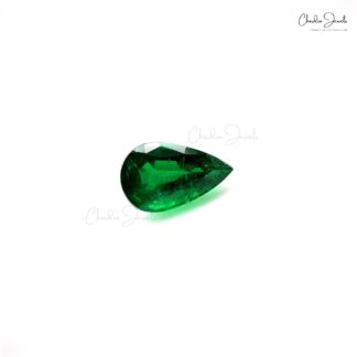 2.02 Carat Zambian Emerald Pear Cut Loose Gemstone for Sale, 1 Piece