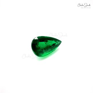 2.02 Carat Zambian Emerald Pear Cut Loose Gemstone for Sale, 1 Piece