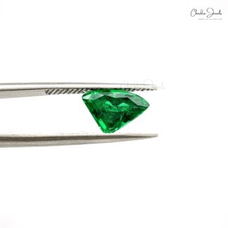 1.59 Carat Super Flawless Zambian Emerald Fancy Cut Loose Gemstone for Sale, 1 Piece