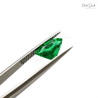 1.59 Carat Super Flawless Zambian Emerald Fancy Cut Loose Gemstone for Sale, 1 Piece
