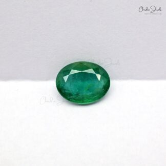 100% Natural High Quality 2.83 Ct Emerald Oval Cut Gemstone, 1 Piece