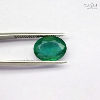 100% Natural High Quality 2.83 Ct Emerald Oval Cut Gemstone, 1 Piece