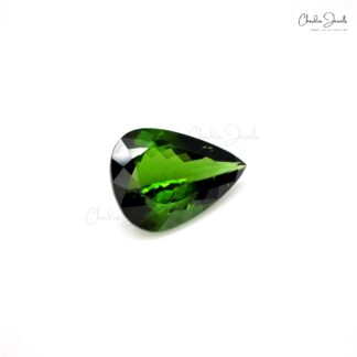 9.84 Carat 100% Natural Green Tourmaline Pear Cut Precious Loose Gemstone, 1 Piece
