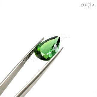 Genuine Green Tourmaline 9.53 Carat Pear Cut October Birthstone for Sale, 1 Piece