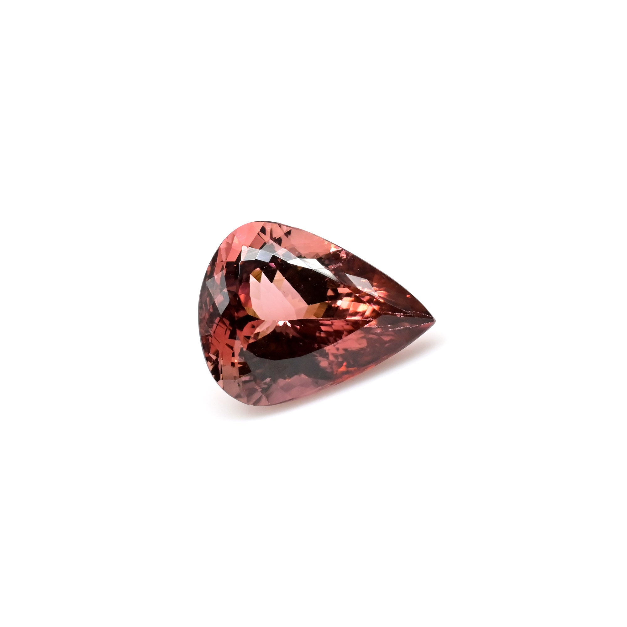 Natural Pink Tourmaline 10.14 Ct Pear Cut Loose Gemstone for Making Ring, 1 Piece