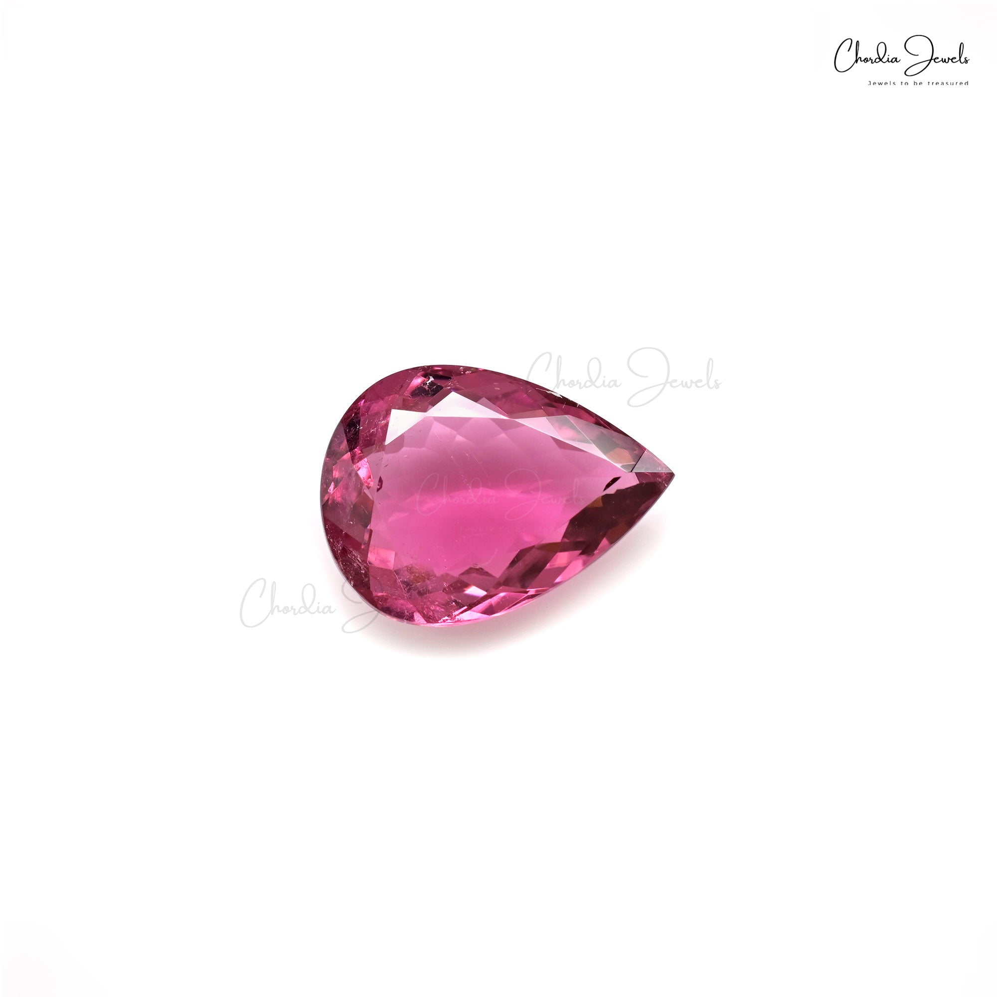 100% Natural High Quality Rubellite Tourmaline 19×7.20 MM Pear Cut Gemstone, 1 Piece
