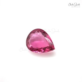 100% Natural High Quality Rubellite Tourmaline 19×7.20 MM Pear Cut Gemstone, 1 Piece