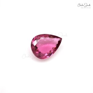 100% Natural High Quality Rubellite Tourmaline 19×7.20 MM Pear Cut Gemstone, 1 Piece