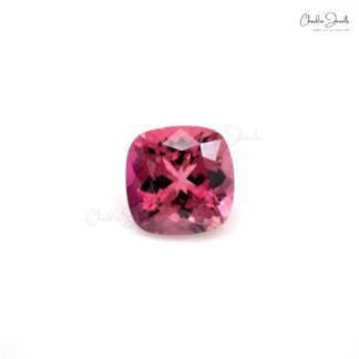 5.55 Ct Natural Tourmaline Cushion Cut Loose Gemstone for Earrings, 1 Piece