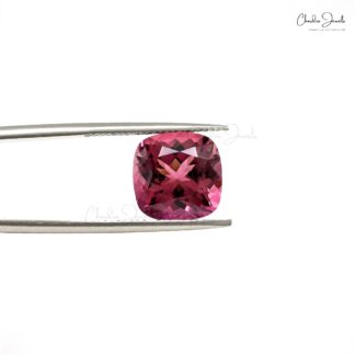 5.55 Ct Natural Tourmaline Cushion Cut Loose Gemstone for Earrings, 1 Piece