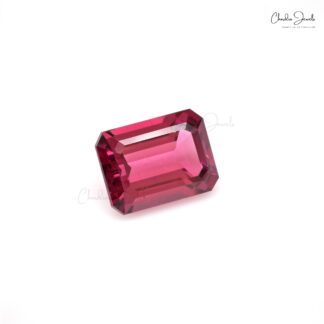 October Birthstone 4.37 Ct Rubellite Tourmaline Octagon Cut AAA Quality Loose Gemstone, 1 Piece