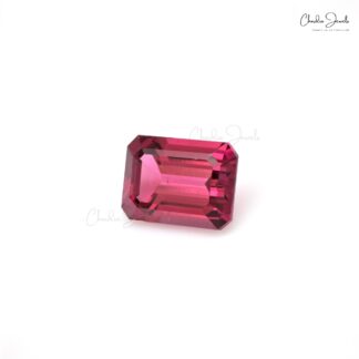 October Birthstone 4.37 Ct Rubellite Tourmaline Octagon Cut AAA Quality Loose Gemstone, 1 Piece