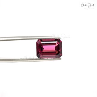October Birthstone 4.37 Ct Rubellite Tourmaline Octagon Cut AAA Quality Loose Gemstone, 1 Piece