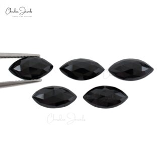 Semi Precious Black Spinel 10.56 Ct Marquise Cut Gemstones Lot for Gold Silver Jewelry